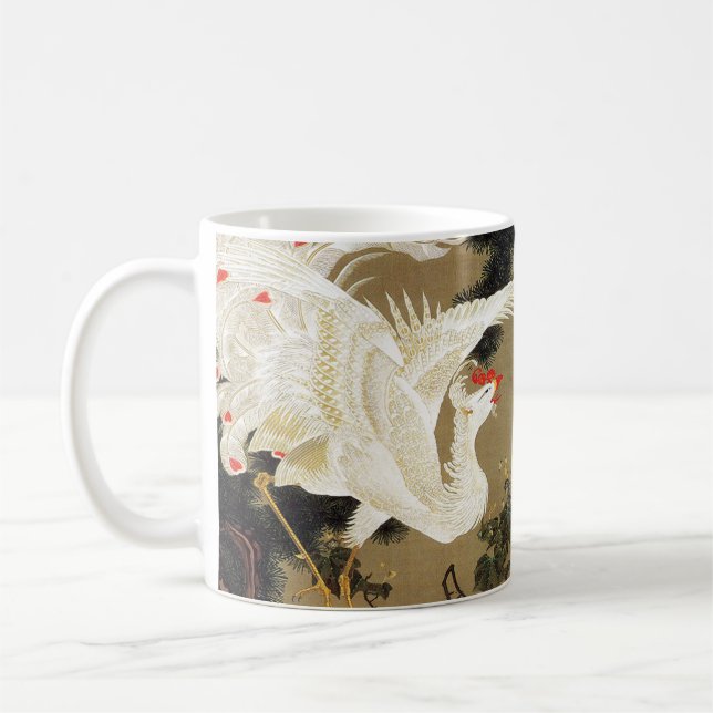 Mug Vieux pin et Phénix blanc par Ito Jakuchu (Gauche)