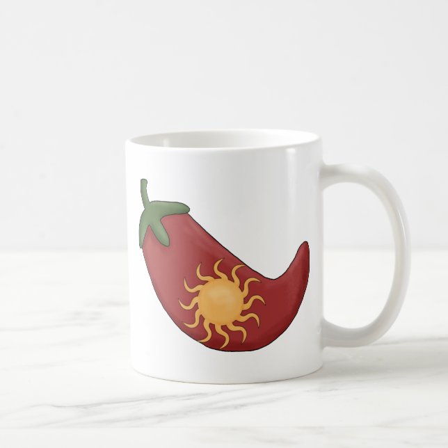 Mug Vieux !  Sun a bourré le poivre de piment rouge - (Droite)