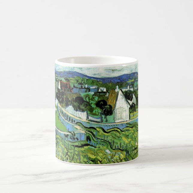 Mug Vignobles avec vue sur Auvers de Vincent van Gogh (Centre)