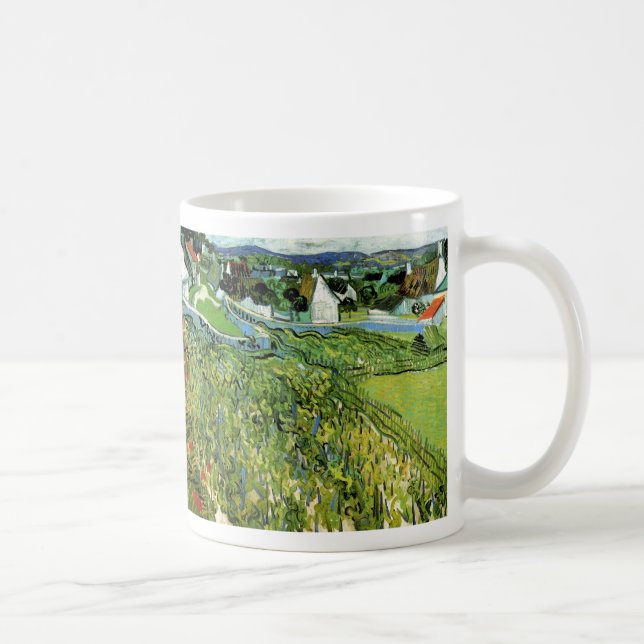 Mug Vignobles avec vue sur Auvers de Vincent van Gogh (Droite)