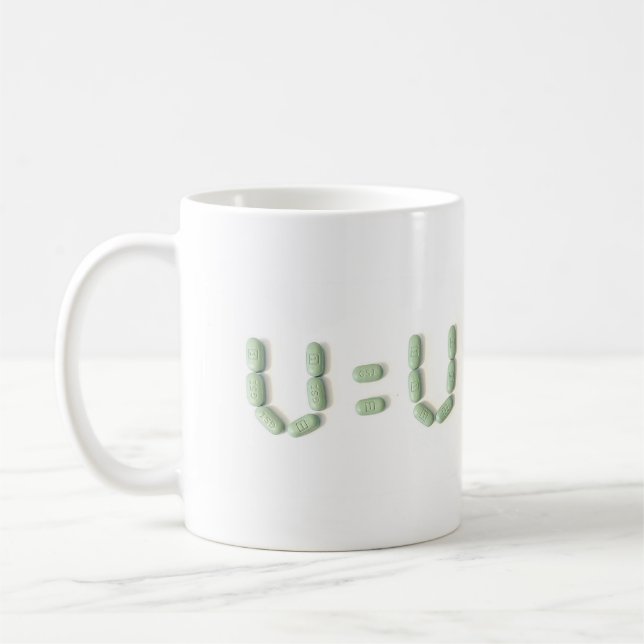 Mug VIH - U=U (non détectable = non transmettable) (Gauche)