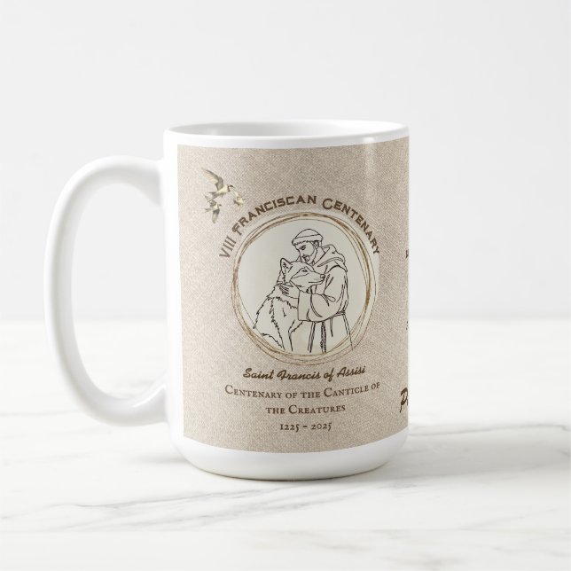 Mug VIII Centenaire franciscain Cantique des Créatures (Gauche)