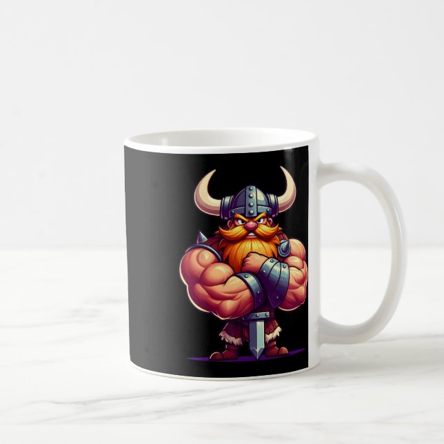 Mug Viking Flexing Muscles Van Lover Bodybuilding Gym (Droite)