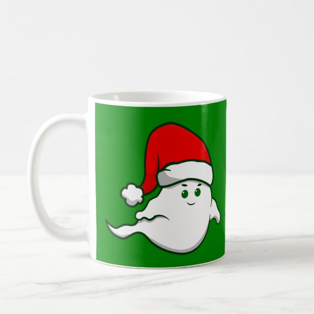 Mug vilain fantôme de noël éffrayant vert déplaisant (Gauche)