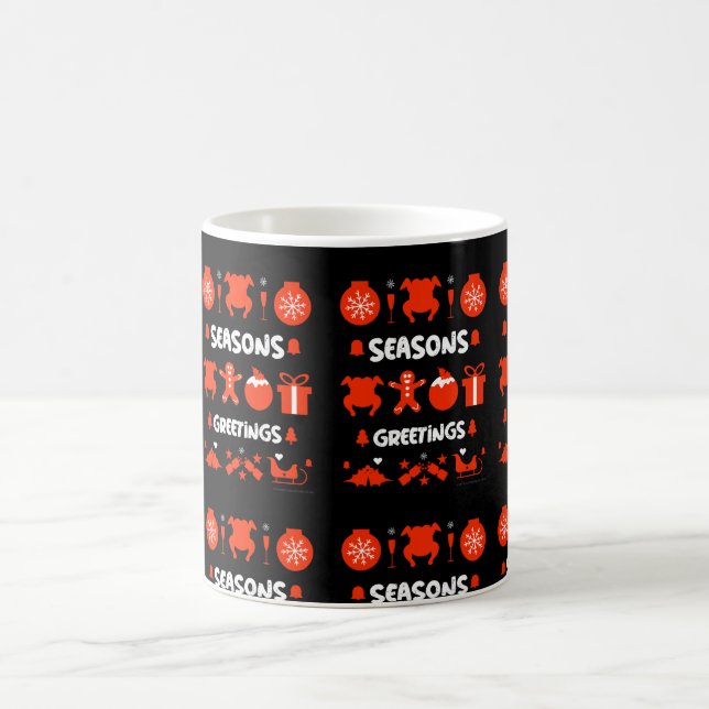 Mug Vilain pull de fête de bureau de Noël (Centre)