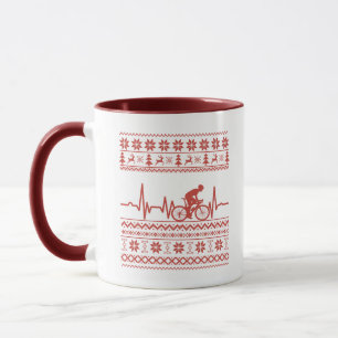 Mug Vilain pull de Noël à vélo