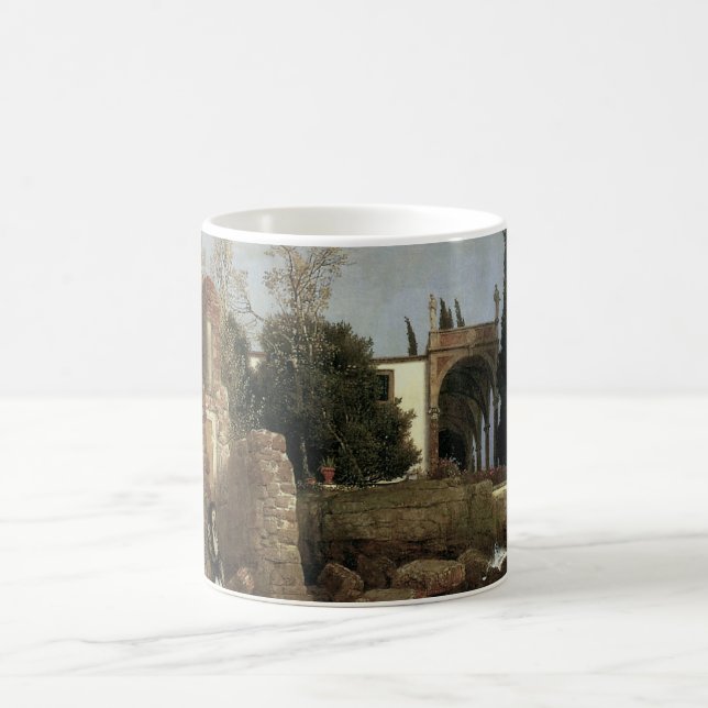 Mug Villa au bord de la mer par Arnold Böcklin, Art sy (Centre)