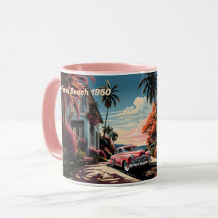 Mug Villa jardin Miami Beach années 1950