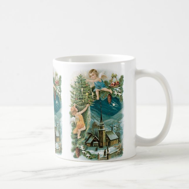 Mug Village de Noël avec Anges (Droite)