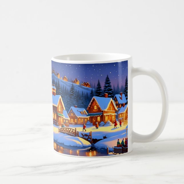 Mug Village envoûtant couvert de neige Wonderland hive (Droite)