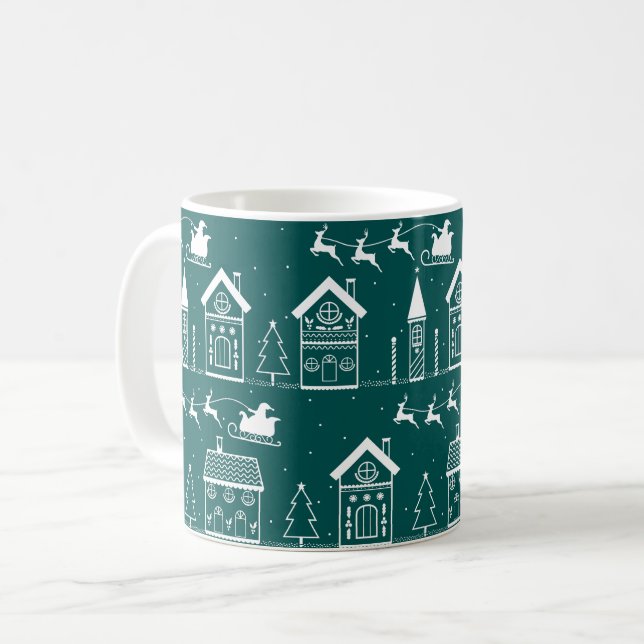 Mug Village nordique de Noël enneigé (Devant gauche)