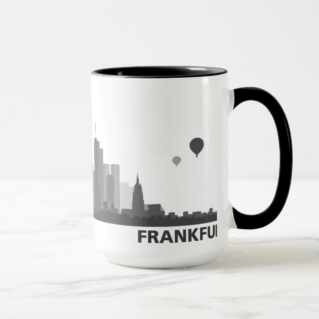 Mug Ville de Francfort Skyline tasse/tasse (Droite)