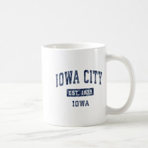 Mug Ville de l'Iowa Iowa Ia Vintage Sports Désign Anci