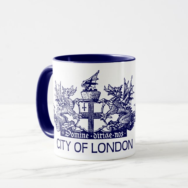 Mug Ville de Londres, cru, manteau des bras, (Devant gauche)