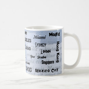 Mug ville de Mega bleu bébé