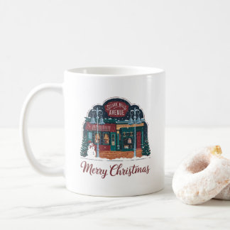 Mug Ville de Noël à la les années 50