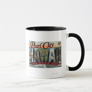 Mug Ville de perle, Hawaï - grandes scènes de lettre