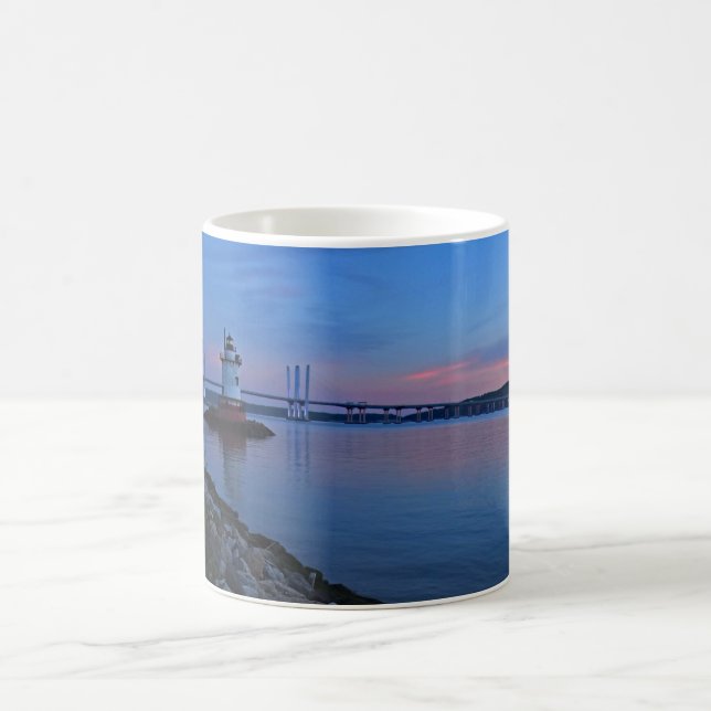 Mug Ville de Tarrytown au coucher du soleil (Centre)