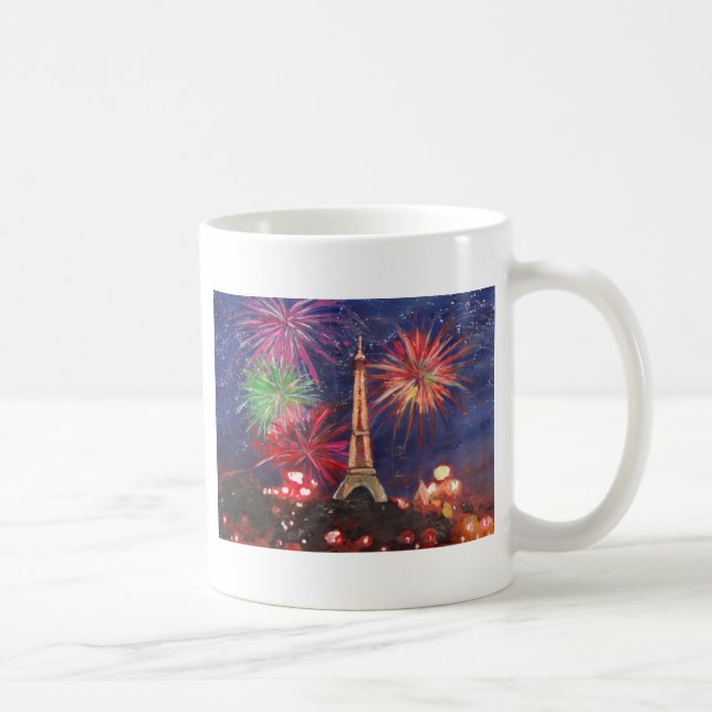Mug Ville de Tour Eiffel de Paris de l'amour avec (Droite)