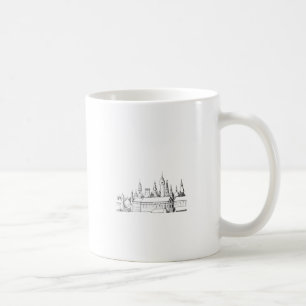 Mug ville fabuleuse . artwork . noir et blanc