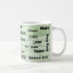 Mug ville verte de printemps Mega