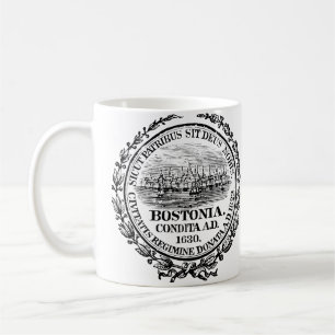 Mug Ville vintage de joint de Boston, noire