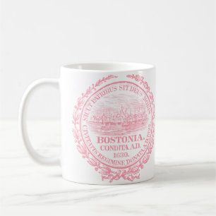 Mug Ville vintage de joint de Boston, rose