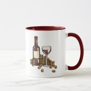 Mug Vin personnalisé Vin Dégustation de raisins de ver