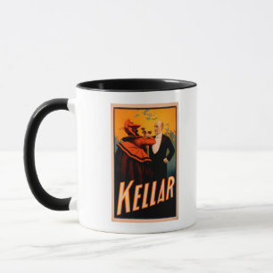 Mug Vin potable de magicien de Kellar avec le diable