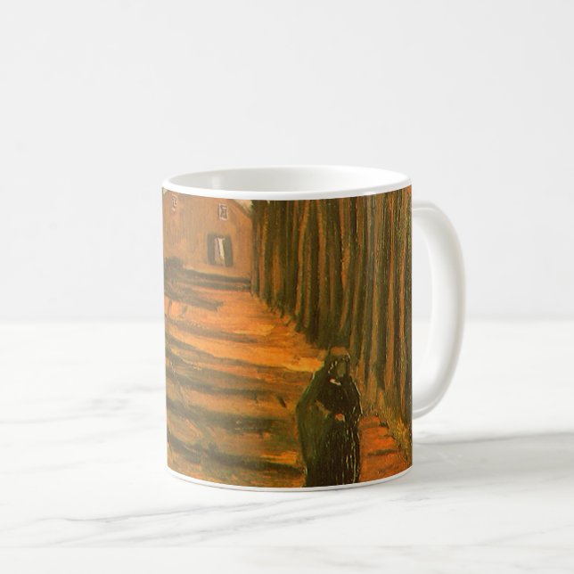 Mug Vincent van Gogh - Allée de peupliers en automne (Devant droit)
