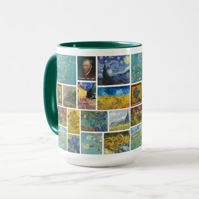 Mug Vincent Van Gogh Art Gallery Collage Grand (Devant gauche)