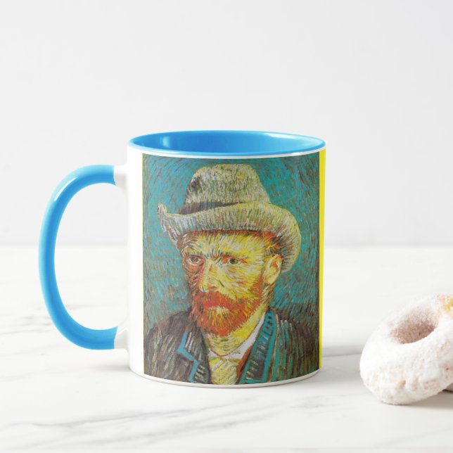 Mug Vincent Van Gogh - Autoportrait (Avec donut)
