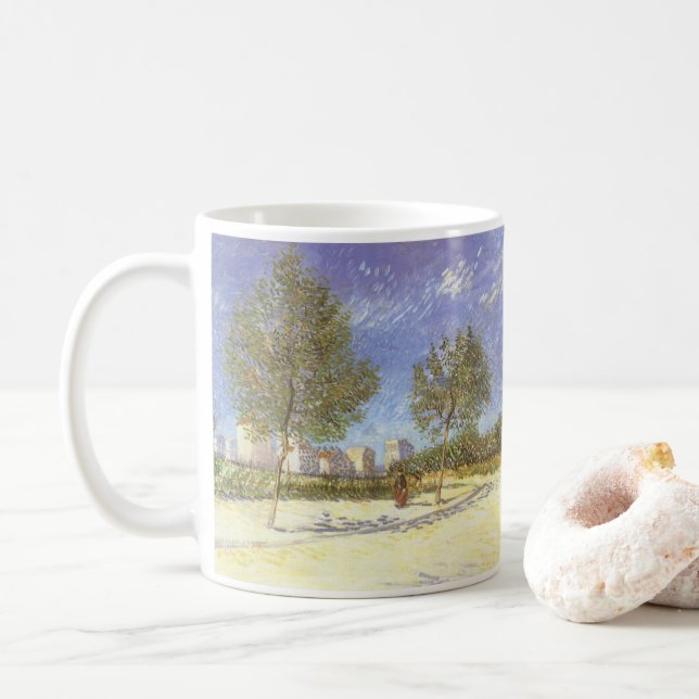 Mug Vincent van Gogh - Aux environs de Paris (Avec donut)