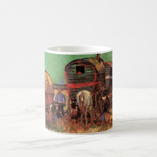 Mug Vincent van Gogh - Campement de Tsiganes Caravanes (Centre)