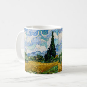 Mug Vincent Van Gogh - Champ de blé avec cyprès