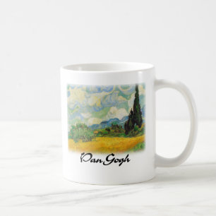 Mug Vincent van Gogh - champ de blé avec des cyprès