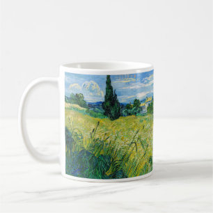 Mug Vincent van Gogh - Champ de blé vert avec Cypress
