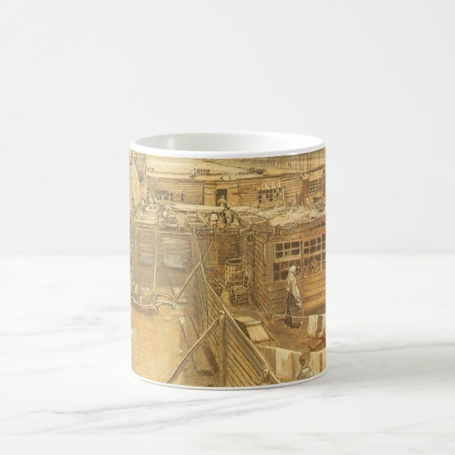 Mug Vincent van Gogh - Chantier de charpentier et buan (Centre)