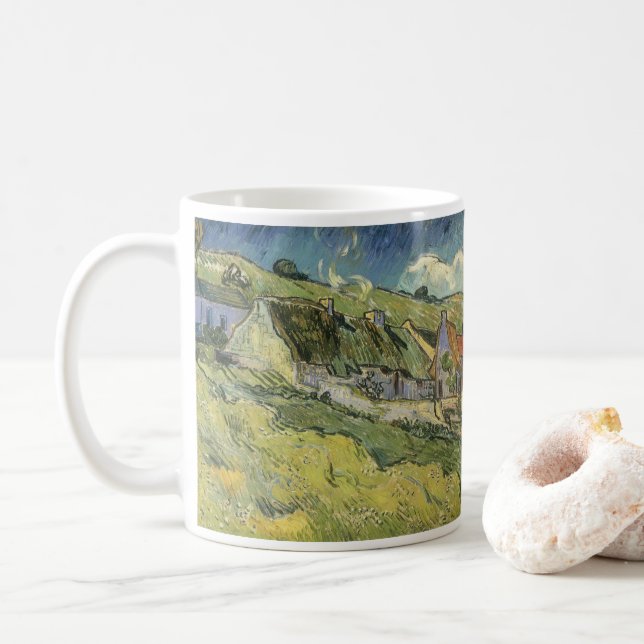 Mug Vincent van Gogh - Chaumières (Avec donut)