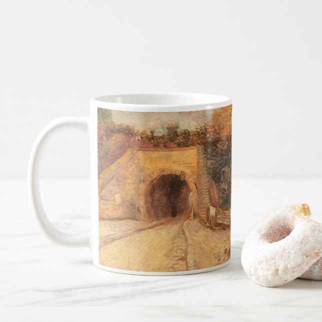 Mug Vincent van Gogh - Chaussée avec passage inférieur (Avec donut)