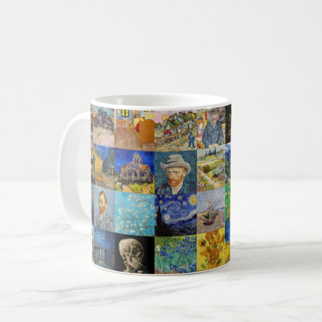 Mug Vincent van Gogh - chefs-d'oeuvre Mosaic Patchwork (Devant gauche)