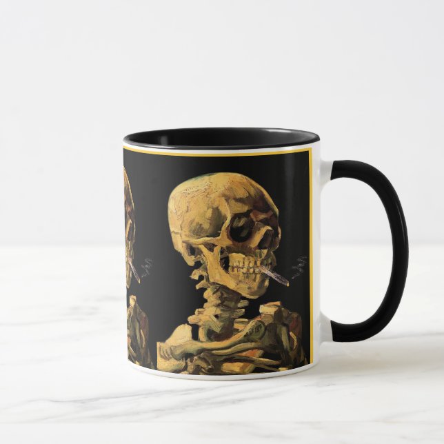 Mug Vincent Van Gogh - Crâne à la cigarette allumée (Droite)