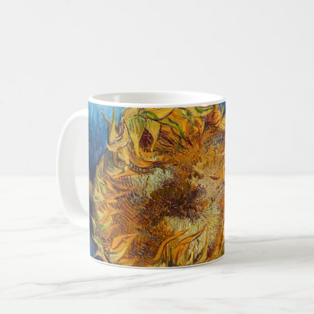 Mug Vincent van Gogh - Deux tournesols coupés (Devant gauche)