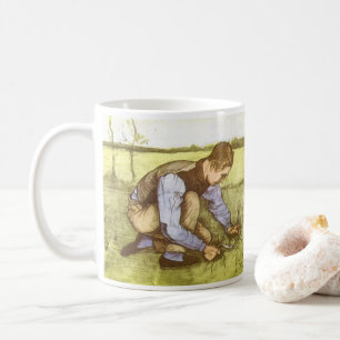 Mug Vincent van Gogh - Garçon coupant l'herbe avec la 