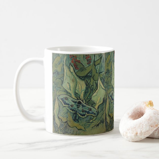 Mug Vincent van Gogh - Grand paon de nuit (Avec donut)