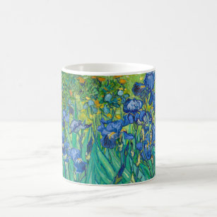 Mug Vincent Van Gogh Irises Floral Art Vintage