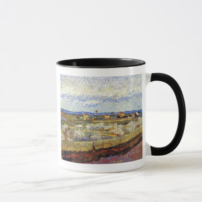 Mug Vincent Van Gogh - La Crau avec des pêchers en fle (Droite)