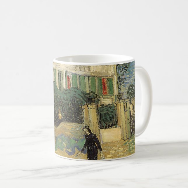 Mug Vincent van Gogh - La maison blanche la nuit (Devant droit)