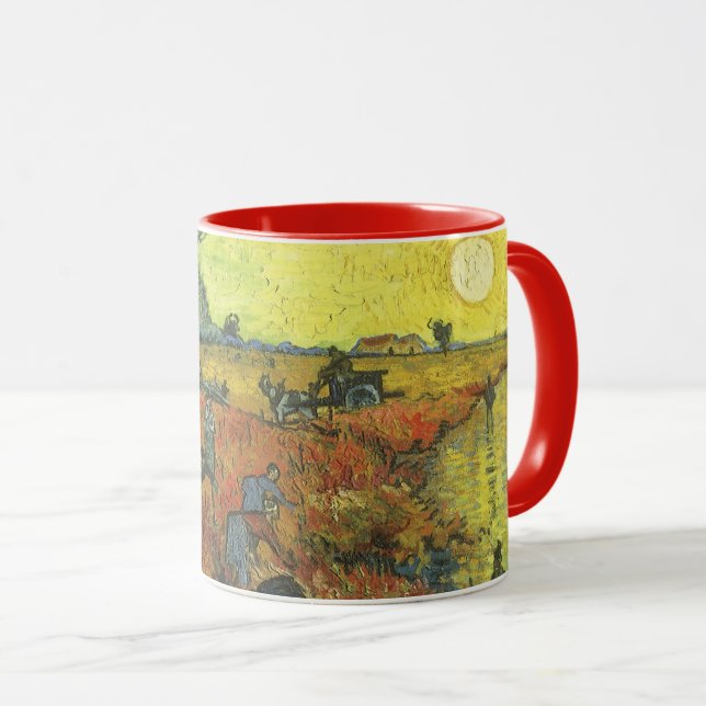 Mug Vincent van Gogh - La Vigne rouge (Devant droit)