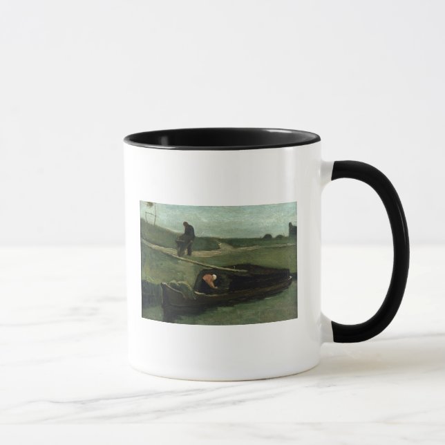 Mug Vincent van Gogh | le bateau de tourbe, 1883 (Droite)
